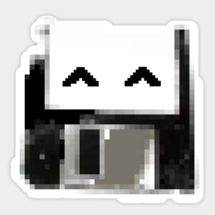 Degraded floppy smiley Sticker